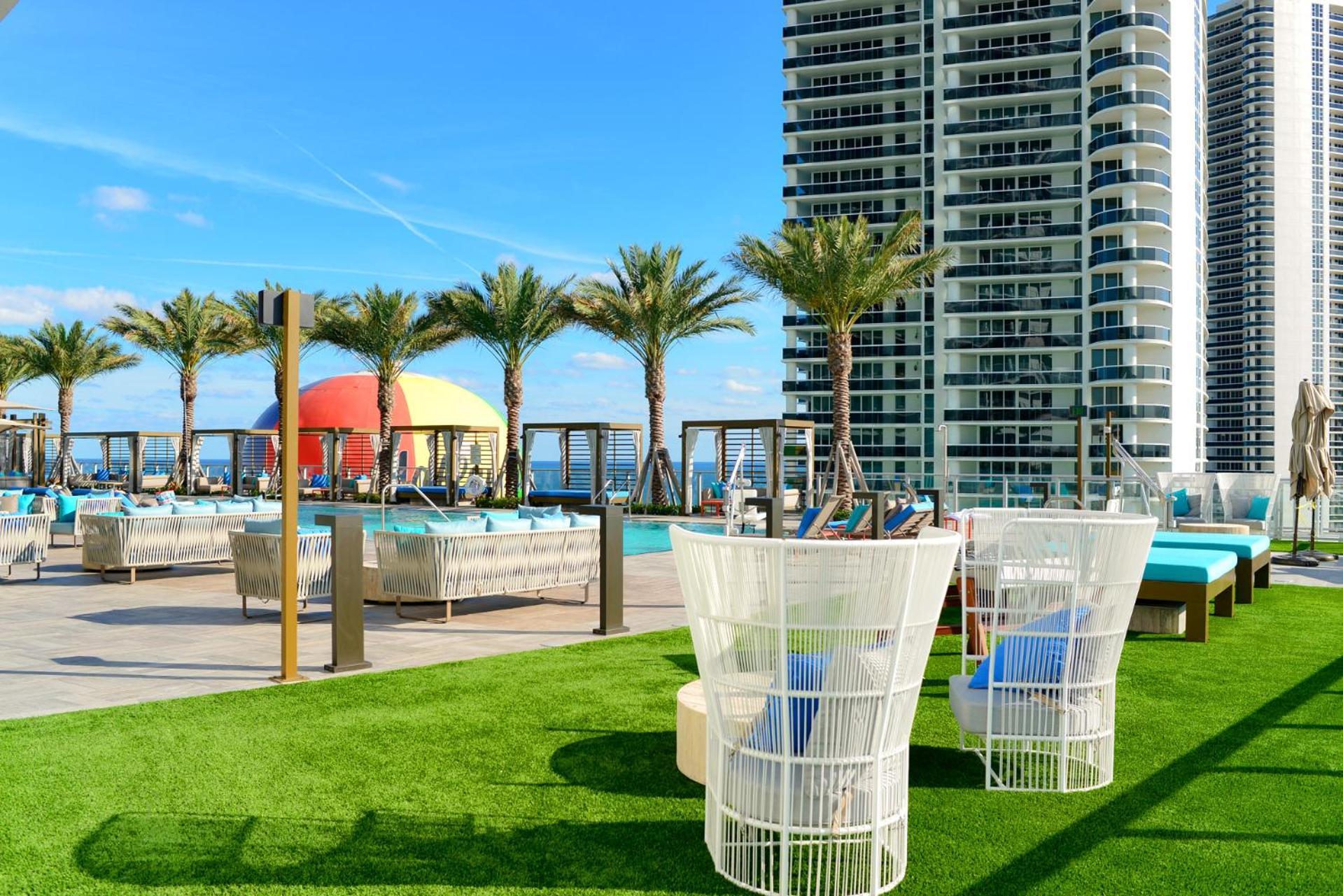 Wonderful 2/2 Condo W Ocean View At Hyde Beach Голливуд Экстерьер фото