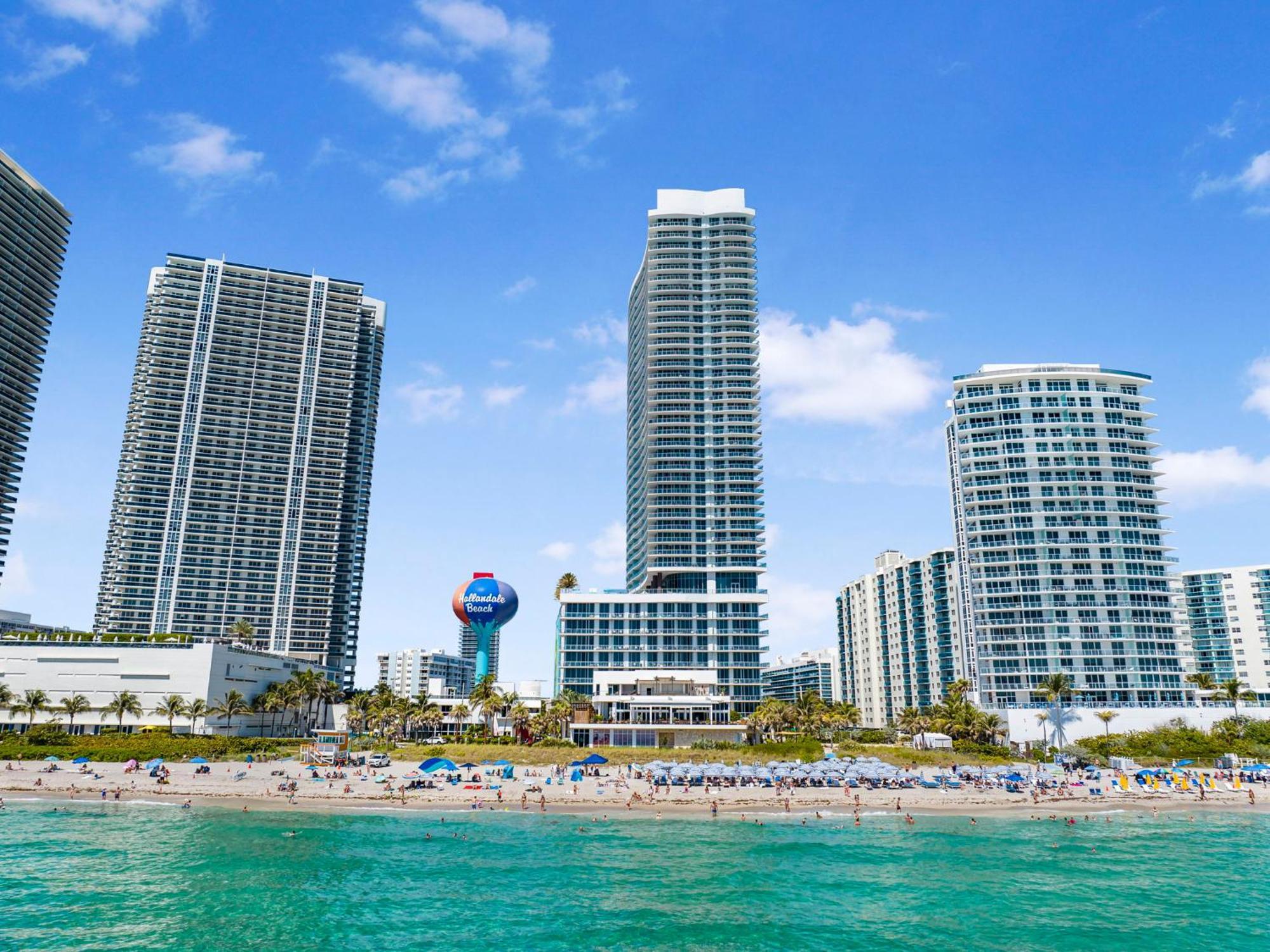 Wonderful 2/2 Condo W Ocean View At Hyde Beach Голливуд Экстерьер фото