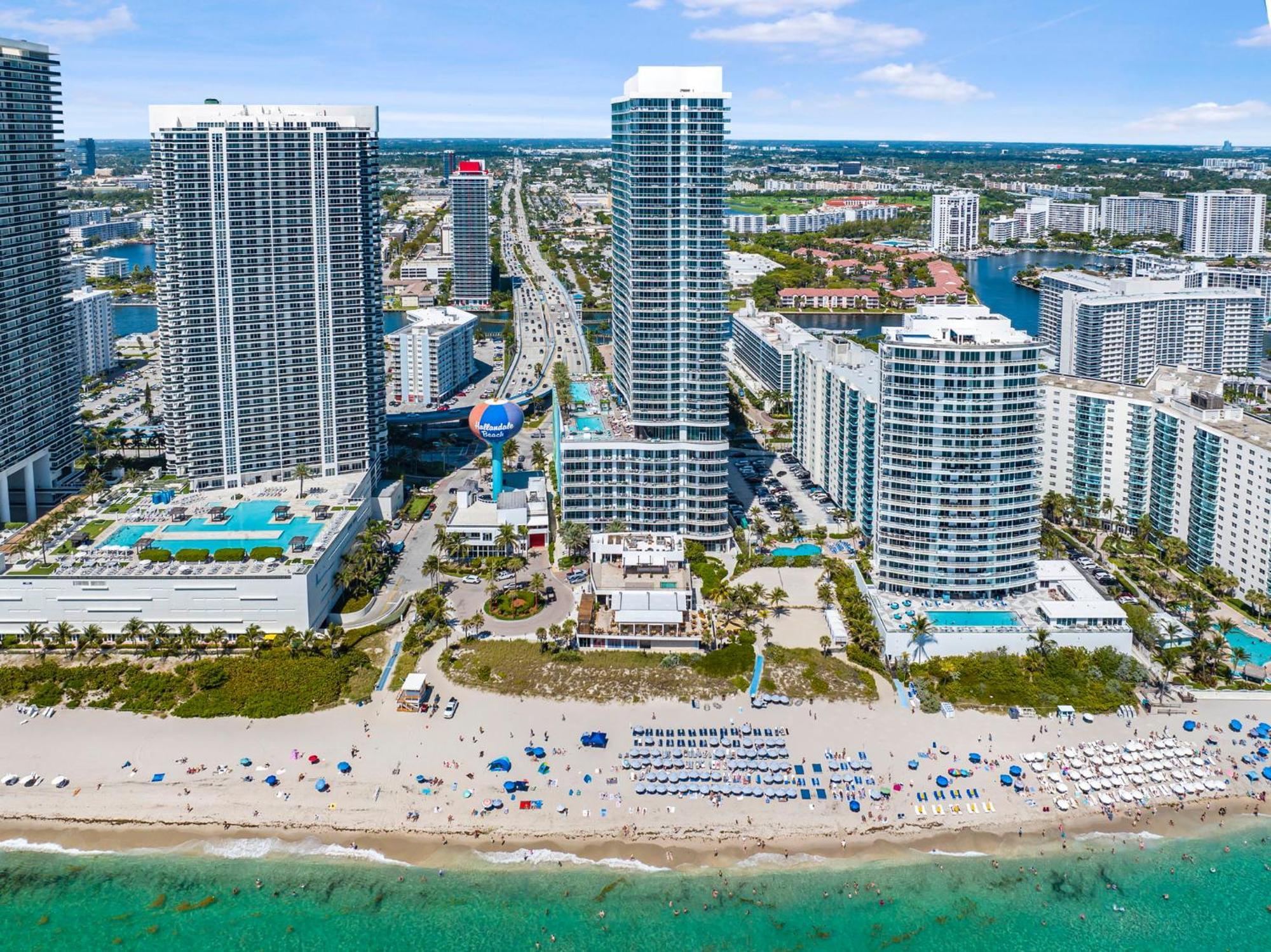 Wonderful 2/2 Condo W Ocean View At Hyde Beach Голливуд Экстерьер фото